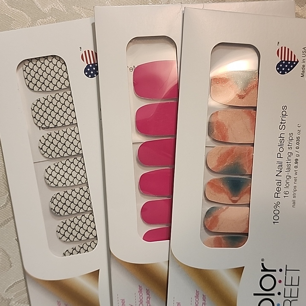 Color Street polish strips trio